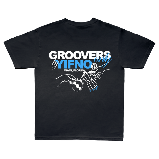 Groovers Only x YIFNO x Mr. Baguette Black Tee